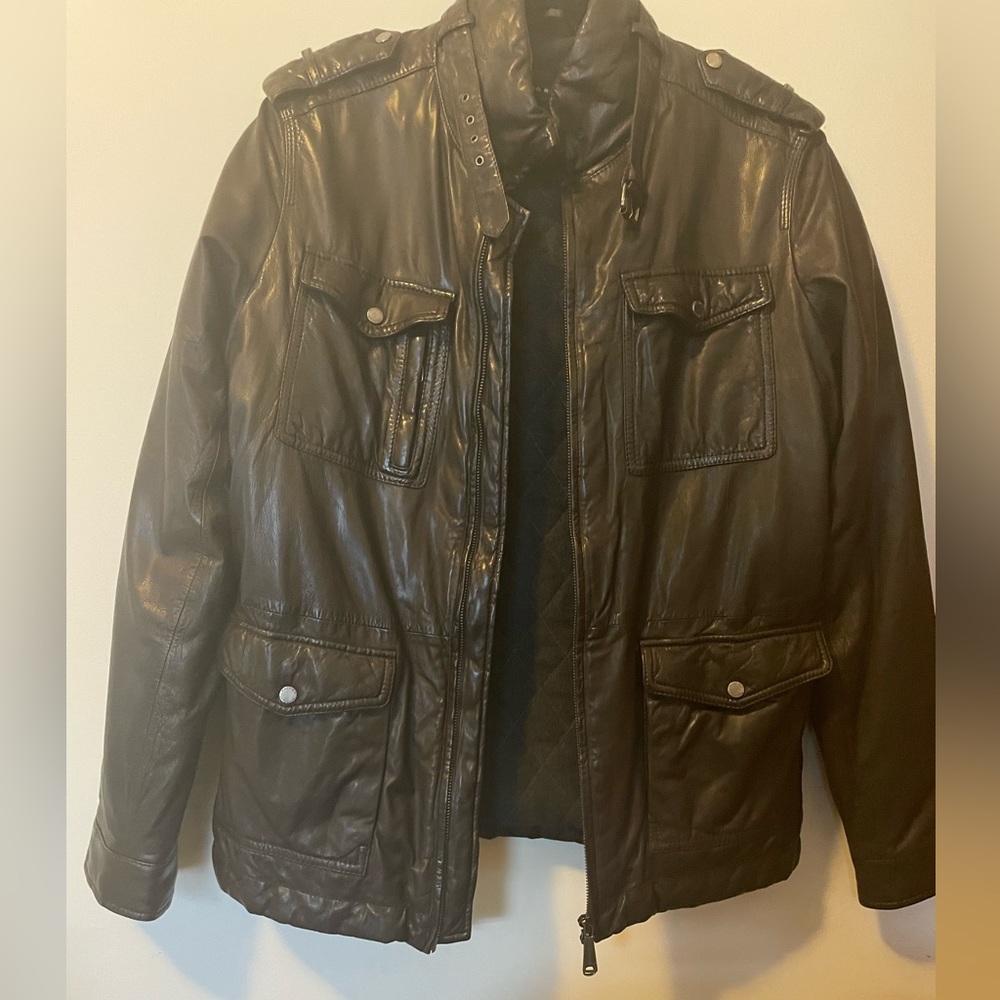 Massimo Rebecchi | Mens Brown Leather Jacket | Size 38 US | NWOT